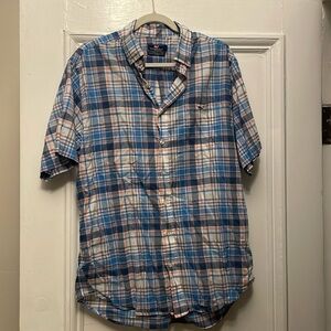 Vineyard vines short sleeve plaid shirt